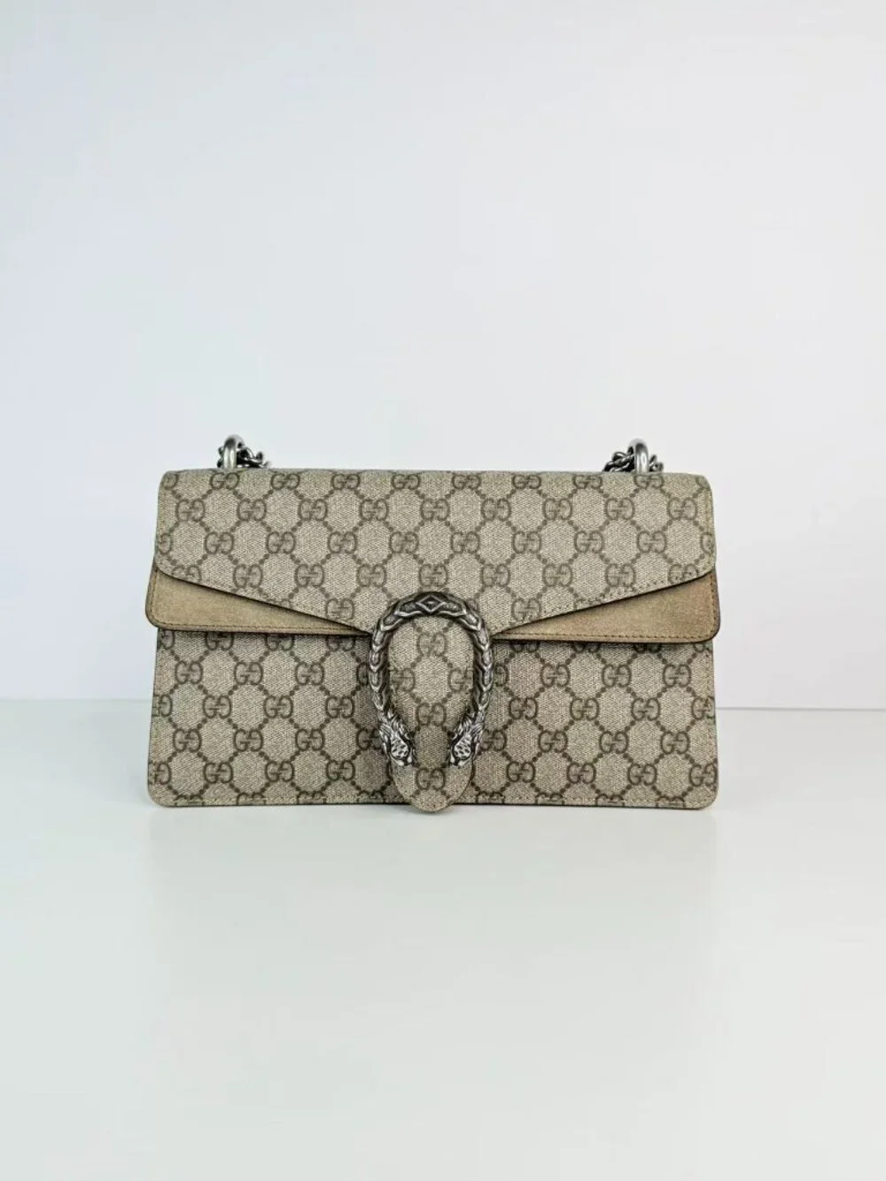 Gucci Dionysus Small GG Supreme Canvas Shoulder Crossbody Bag